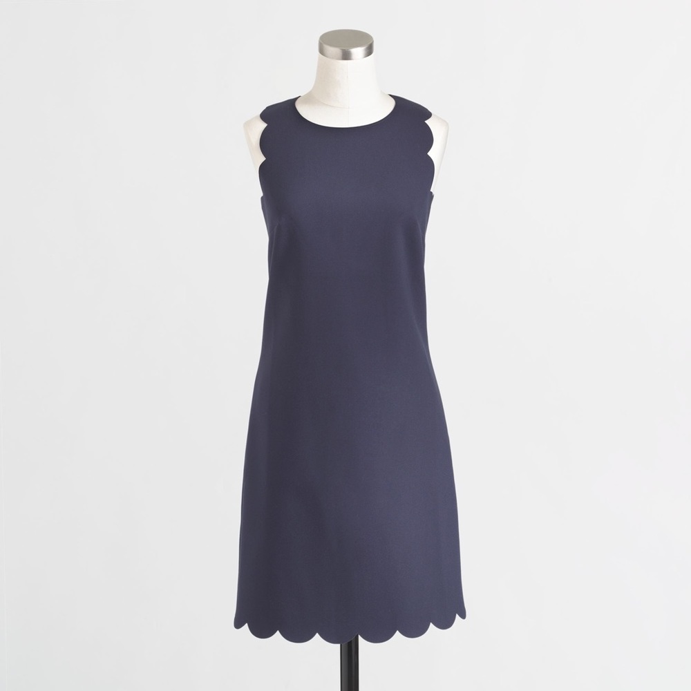 J. Crew Factory Scallop Dress